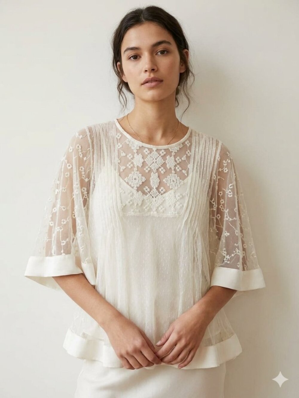 Southwest-style Boho Sheer Blouse